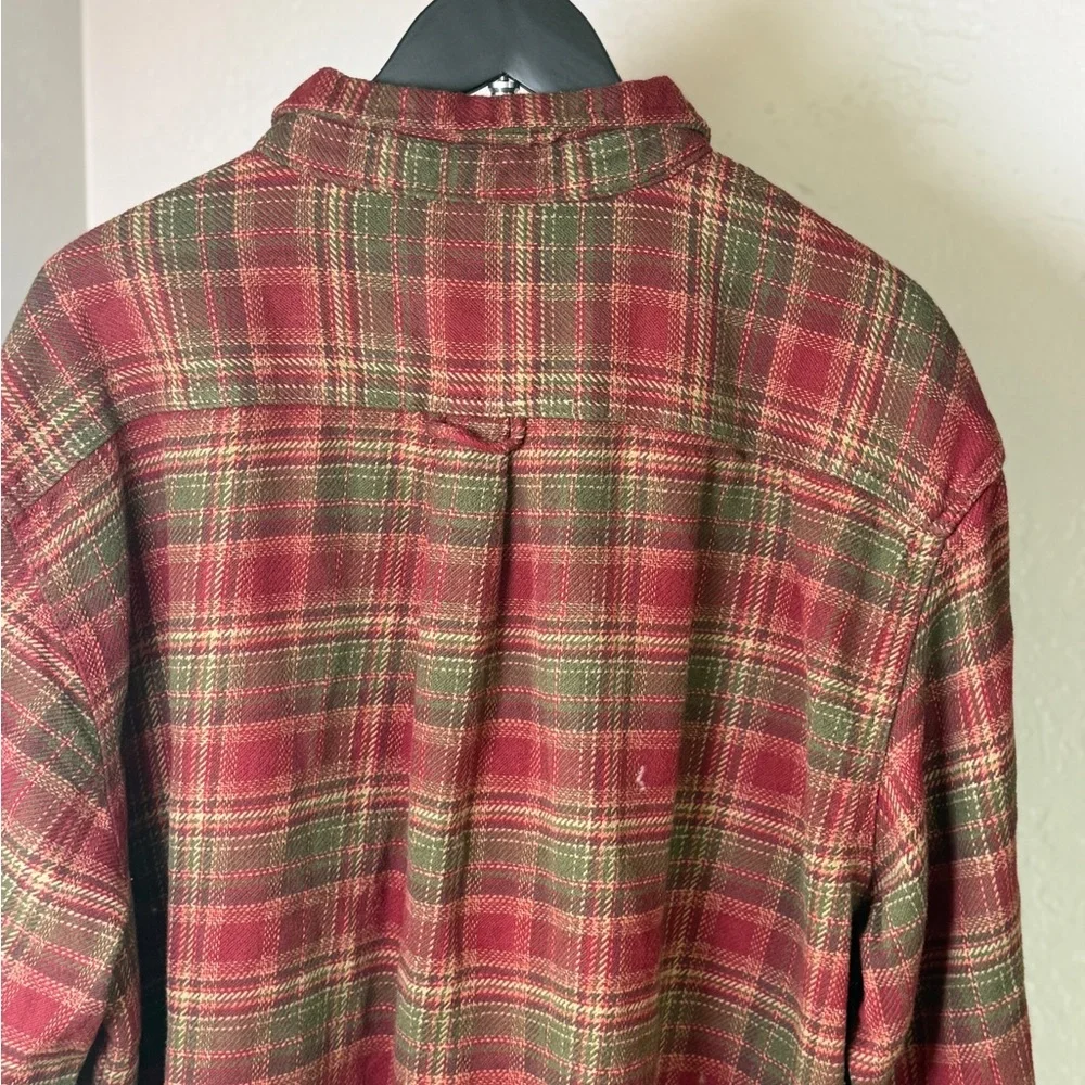 Orvis Plaid Flannel Shirt Jacket Shacket 100% Cotton Size XXL